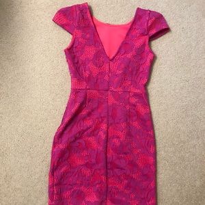Hot pink Lacey mini dress